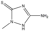 Molecular Structure of 37634-01-8 (5-Amino-1,2-dihydro-2-methyl-3H-1,2,4-triazole-3-thione)